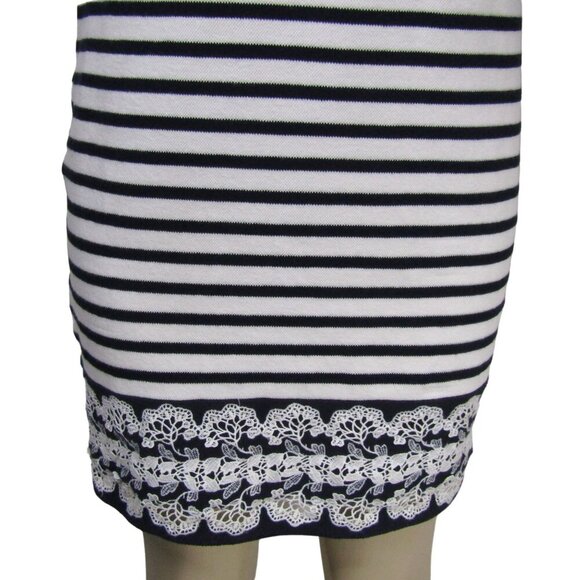 TALBOTS Stripe S Petite PREPPY Nautical Sporty Knit COASTAL Beach Classic Dress - Picture 3 of 12